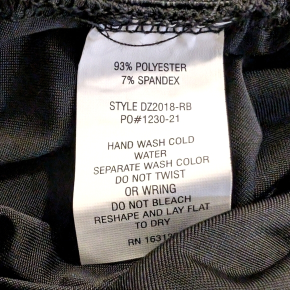 Black Asymmetrical Side Ruched Semi-Formal Fitted Midi Party Dress Size Medium - Picture 5 of 5